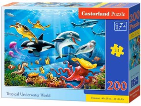 KIK CASTORLAND Puzzle 200el. Tropický podmorský svet