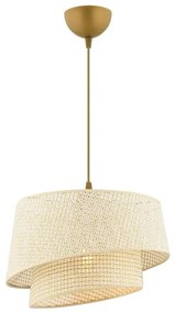 Závesné svietidlo na lanku BARETTE 1xE27/60W/230V krémové
