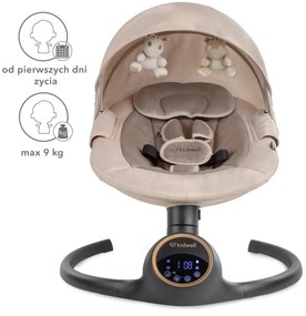 Elektrické hojdacie kreslo Kidwell REVE 2v1 pre bábätká s Bluetooth ovládaním