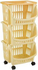BAMA Regál pojazdný TIDY, žltý