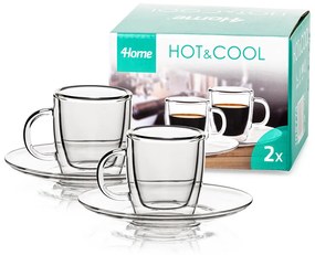 4Home Termo pohár Ristretto Hot&Cool, 50 ml, 2 ks