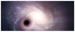 Obraz - Špirálna galaxia (120x50 cm)