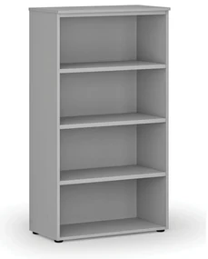 Kancelársky regál PRIMO GRAY, 800 x 420 x 1434 mm, sivá