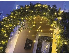 LED Vianočná vonkajšia reťaz 600xLED/8 módov 15m IP44 teplá biela