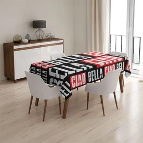 Sablio Obrus La Casa de Papel Professor or Bella Ciao motív 2 - 90x90 cm