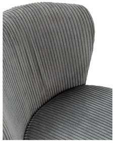 Sivé menčestrové jedálenské stoličky v súprave 4 ks Megan – Marckeric