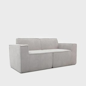 Dvojmiestna pohovka LYKKE sivá 746819