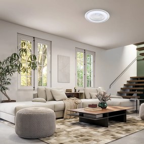 Stropné LED svietidlo Zephyr, 1x LED 48w, 3000-6000k, s, s ventilátorom a ovládačom