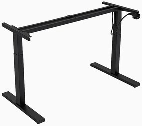 Herný stôl BR04 tmavohnedý s čiernym rámom 120 cm