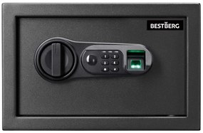 BestBerg BBSB-1F digitálny trezor na odtlačky prstov / 20 x 31 x 20 cm / čierny