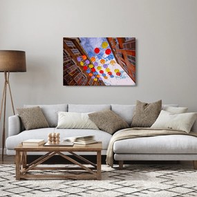 Obraz farebných dáždnikov (90x60 cm)