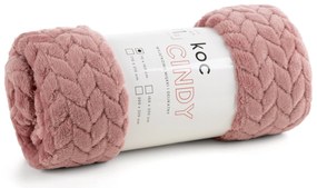 DEKA Z MIKROFLANELU CINDY 170X210 CM STARORUŽOVÁ