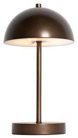 Vonkajšia stolná lampa tmavá bronz nabíjateľná s 3-stupňovým stmievačom - Keira