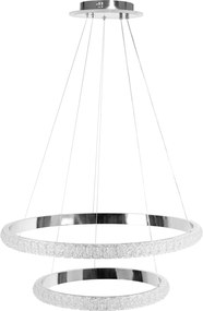 Toolight Toolight, LED závesné osvetlenie 63cm, 80W, G046-2CP, chrómová, OSW-06314