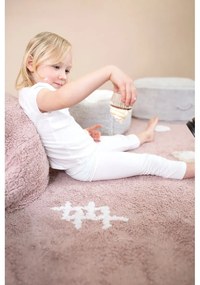 Ružový prateľný ručne tkaný bavlnený detský koberec 140x200 cm Noah – Lorena Canals