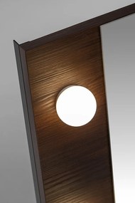 Nástěnné LED zrcadlo Dorothy 80 cm dub ristretto