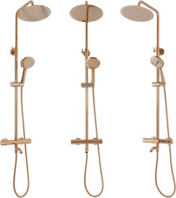 Rea Lungo, sprchový set s termostatom, medená lesklá, REA-P7997