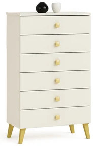 Komoda MOBI K-06 kašmír/zlatá