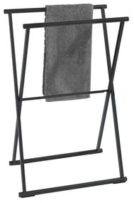 Čierny skladací vešiak na uteráky Wenko Lava
