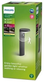 Philips - LED Vonkajšia lampa so senzorom TYLA LED/9W/230V 2700K IP44