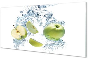 Sklenený obklad do kuchyne Voda jablko nakrájaný 100x50 cm