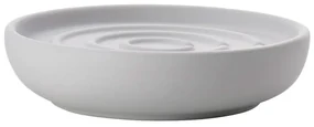 Svetlosivá porcelánová nádobka na mydlo Nova – Zone