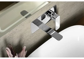 Podomietková umývadlová batéria v lesklej striebornej farbe (1 výstup) Spy – Sapho