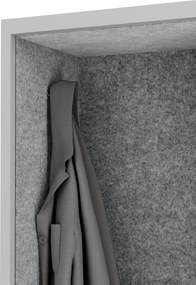 Akustická kabína SALLY MentalBox 600 mm – sivý korpus, sivé sedadlo