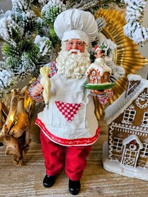 Vianočné dekorácie Santa cukrár - 13 * 10 * 28 cm