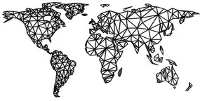 DUBLEZ | Nástenná 3D mapa sveta na stenu - Polygonálny atlas