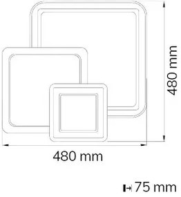 Wofi 11860 - LED Stmievateľné stropné svietidlo MOLA LED/36W/230V 3000-5500K + DO