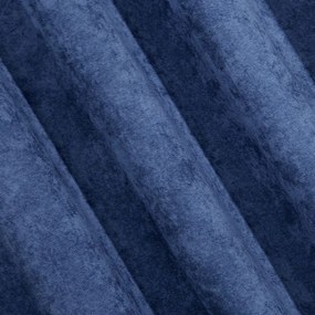 Modrý zamatový záves na krúžkoch ANISA 140x250 cm