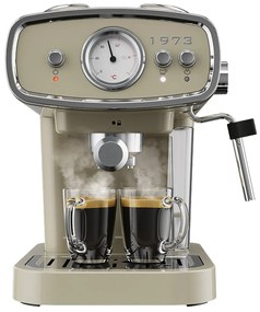 SILVERCREST® KITCHEN TOOLS Espresso kávovar Retro 1973 SEML 1050 A1, krémový (100364393)