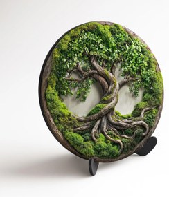 DUBLEZ | Machový strom života - Luxusná imitácia na dreve