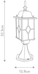 Elstead WX3 - Vonkajšia lampa WEXFORD 1xE27/100W/230V IP44