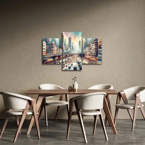 Obraz - Život veľkomesta (90x60 cm)