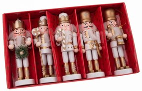 Drevené vianočné ozdoby v súprave 4 ks 12,5 cm – Dakls