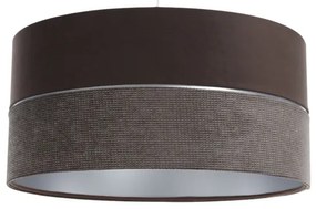 Luster na lanku TWIST 1xE27/60W/230V hnedá/strieborná