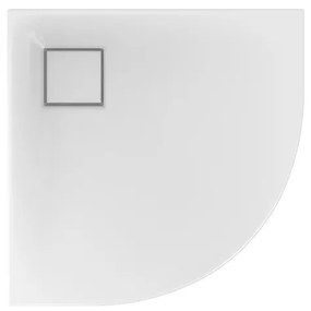 Cersanit TAKO SLIM sprchová vanička 90x90x4 cm + sifón, štvrťkruhová, biela, S601-120