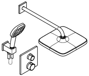 GROHE 34882000 - Sprchový systém PRECISION VITALIO COMFORT 250 lesklý chróm