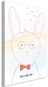 Artgeist Obraz - Greetings from Rabbit (1 Part) Vertical Veľkosť: 20x30, Verzia: Na talianskom plátne