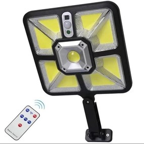 Závesná solárna LED lampa 600W s IR diaľkovým ovládaním čierna ZD97