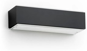 Argon 8366 - Nástenné svietidlo CARLSON 1xE27/15W/230V 30 cm čierna