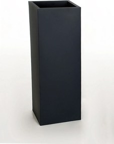 Kvetináč BLOCK, pozink, výška 80 cm, antracit, vr. zavlaž. systému