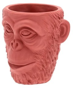 Červený kvetináč Villa Collection Calbe, výška 19 cm