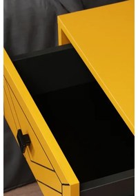 Nočný stolík LUNA 55x50 cm žltá