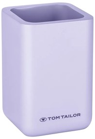 Fialový téglik na zubné kefky z polyresínu Tom Tailor T-Rounded – Wenko