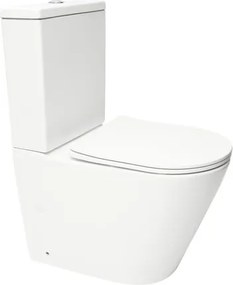 WC kombi kombinovaný SAT Infinitio biela matná mat Vario SATINF031VPSNWM