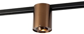 Moderný 1-fázový koľajnicový reflektor tmavý bronz - Rondoo Up