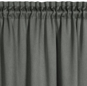 ZATEMŇOVACÍ ZÁVES NA KRÚŽKOCH CARLO 130X300 CM TMAVOSIVÁ